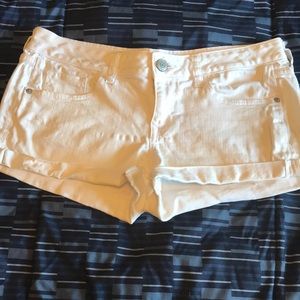 Womens Express white shorts